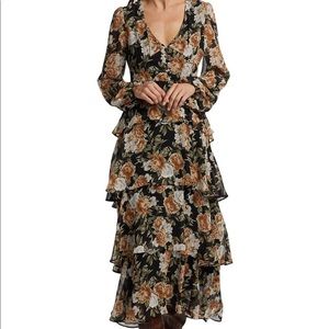 EnSaison Tiered Ruffle Maxi Dress